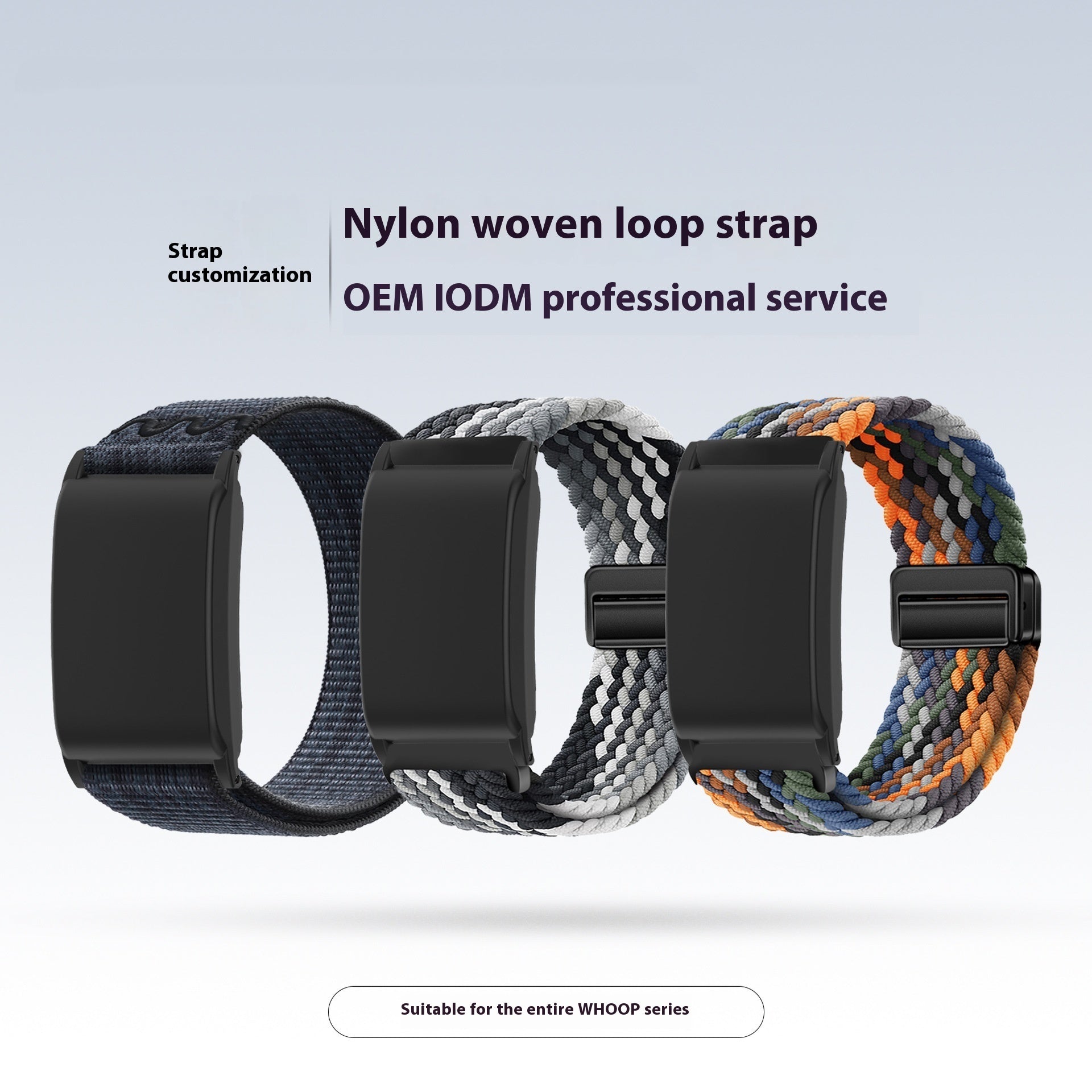 Bracelet Watch Strap Nylon Loop Knitted Belt