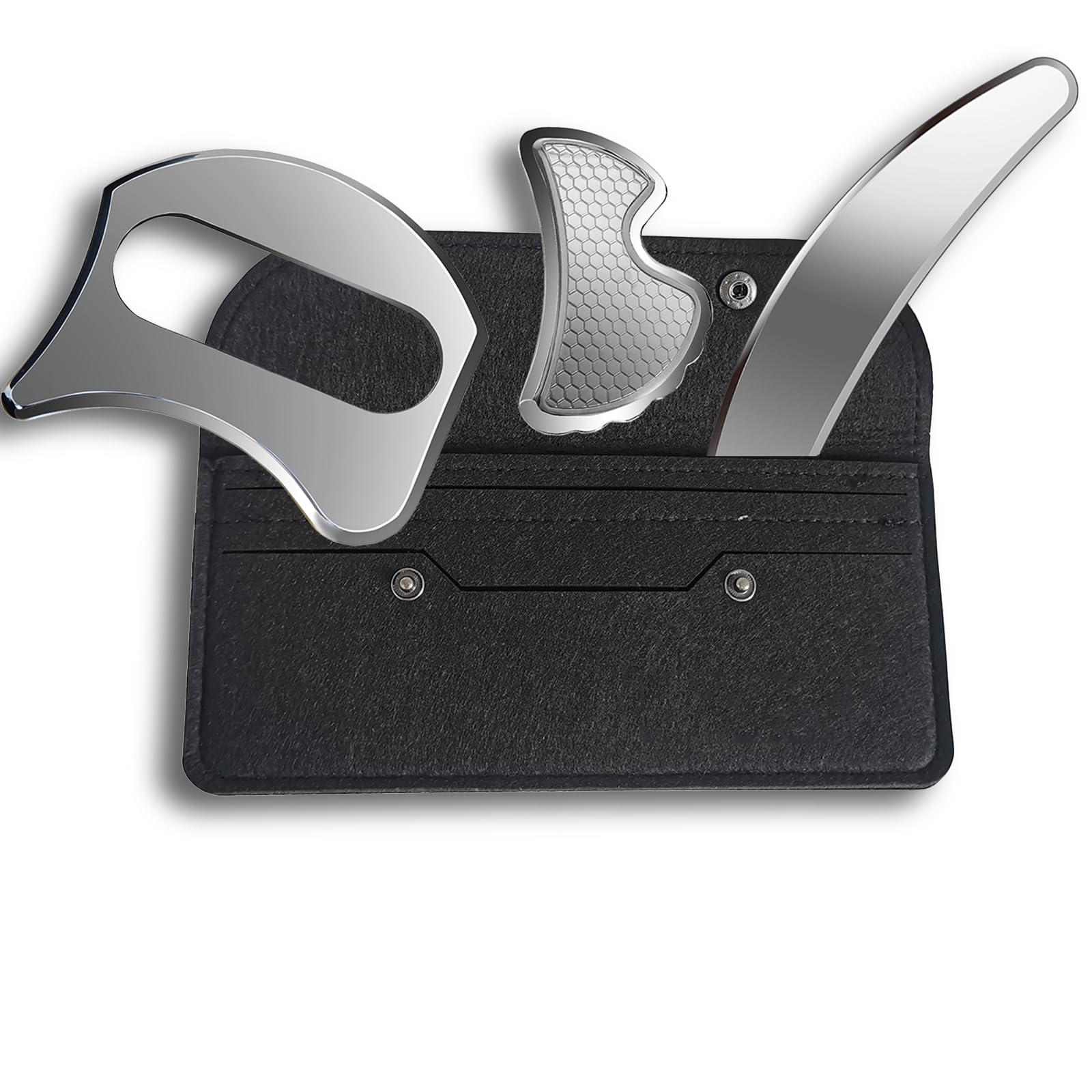 UiiBYUii GuaSha Massage Scraper Tool SetMuscle Scraper Tool KitScraping Massage Tools for Physical TherapyScar Tissue Tool Myofascial Release Tools &amp; IASTM Tools(UII-DBC)