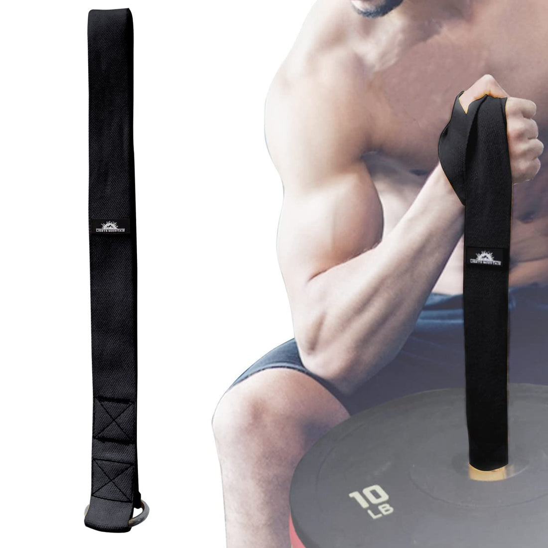 Arm Wrestling Training Loading Strap for Barbells Arm Finger Wrist Exerciser Strengthener Forearm Muscle Strength Workouts Tools Suitable for Home and Gym Training