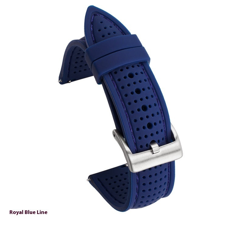 Suitable For Watch Band With Line Silicone Strap