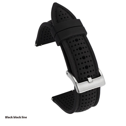 Suitable For Watch Band With Line Silicone Strap