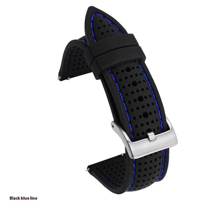 Suitable For Watch Band With Line Silicone Strap