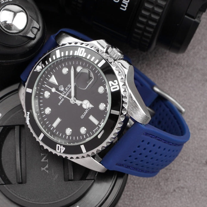 Suitable For Watch Band With Line Silicone Strap