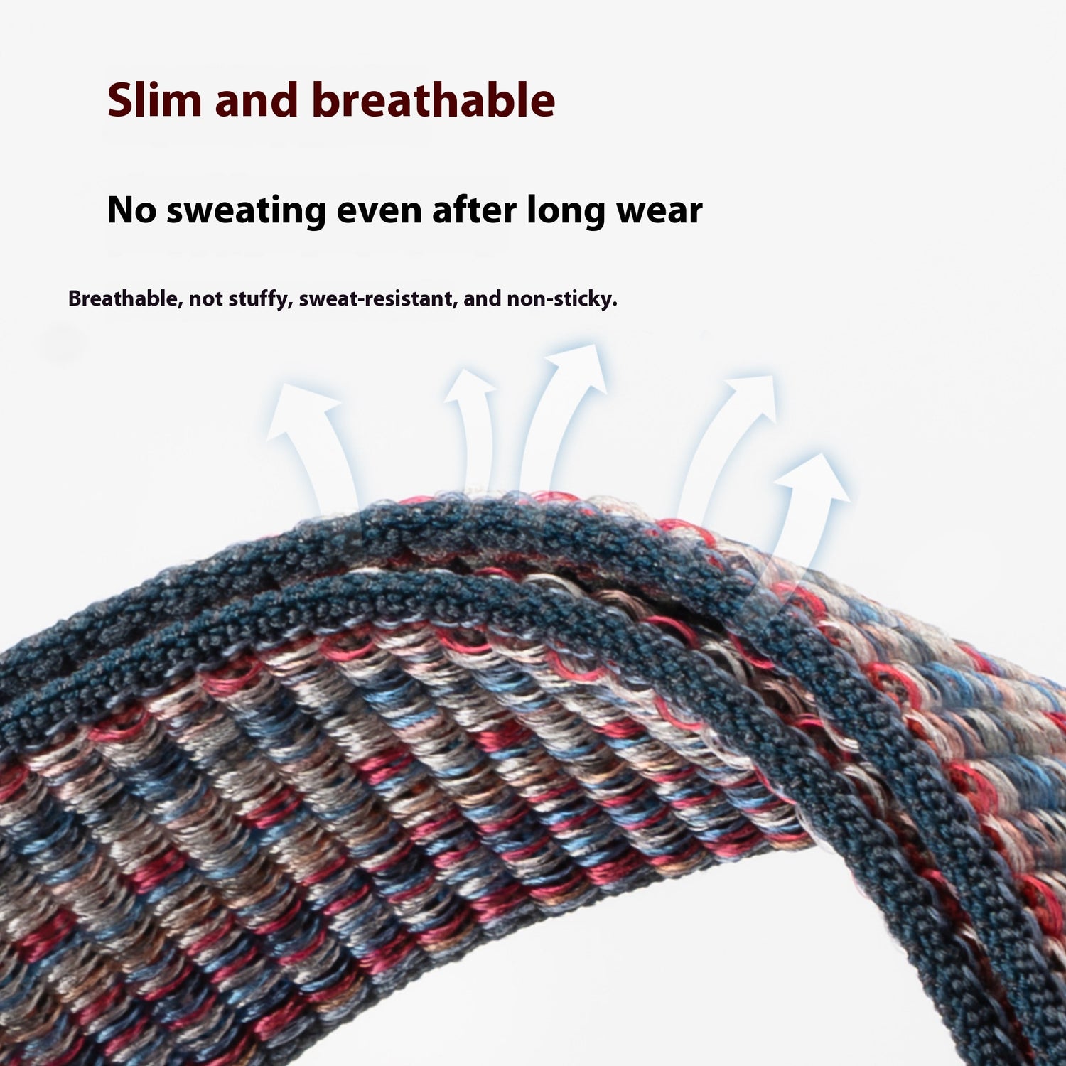 Bracelet Watch Strap Nylon Loop Knitted Belt