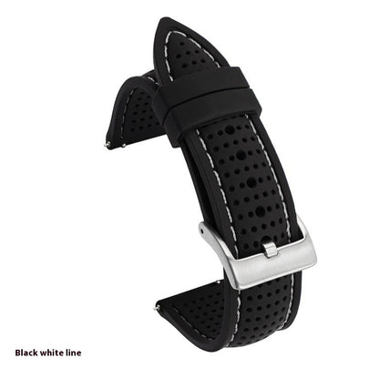 Suitable For Watch Band With Line Silicone Strap