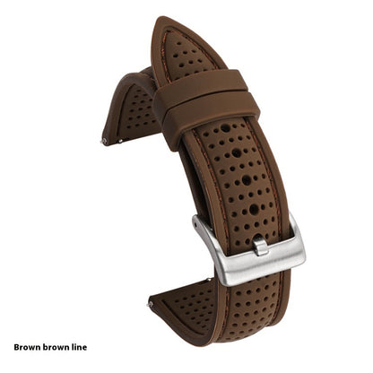 Suitable For Watch Band With Line Silicone Strap