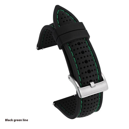 Suitable For Watch Band With Line Silicone Strap